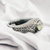 Signet Ring In 18 Carat White Gold Set In Its Center With An Old Cut Diamond For 1 Carat About 26