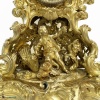 Grande pendule bronze rocaille doré au mercure « Au petit vendangeur », haut. 51 cm – (Fin XIXe) 6