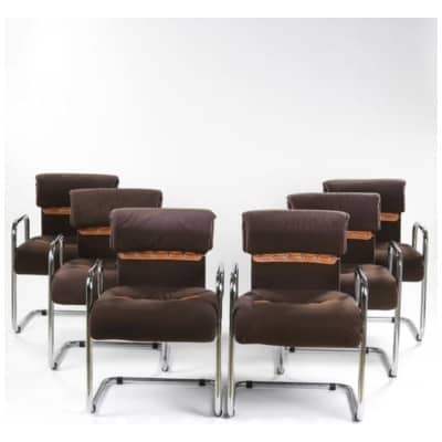 Six fauteuils par Guido Faleschini