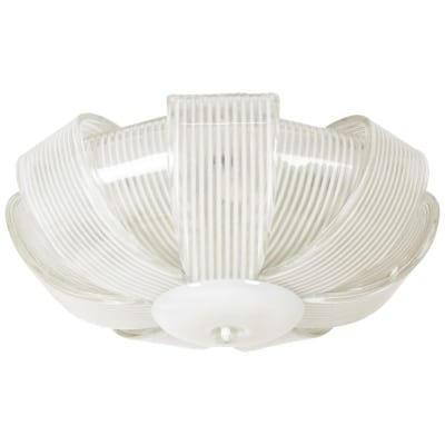Barovier & Toso, Murano glass ceiling lamp, 1940s