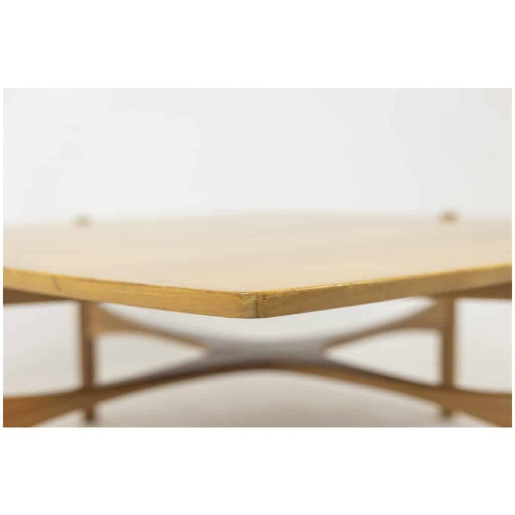 Table basse en merisier, années 1970 4