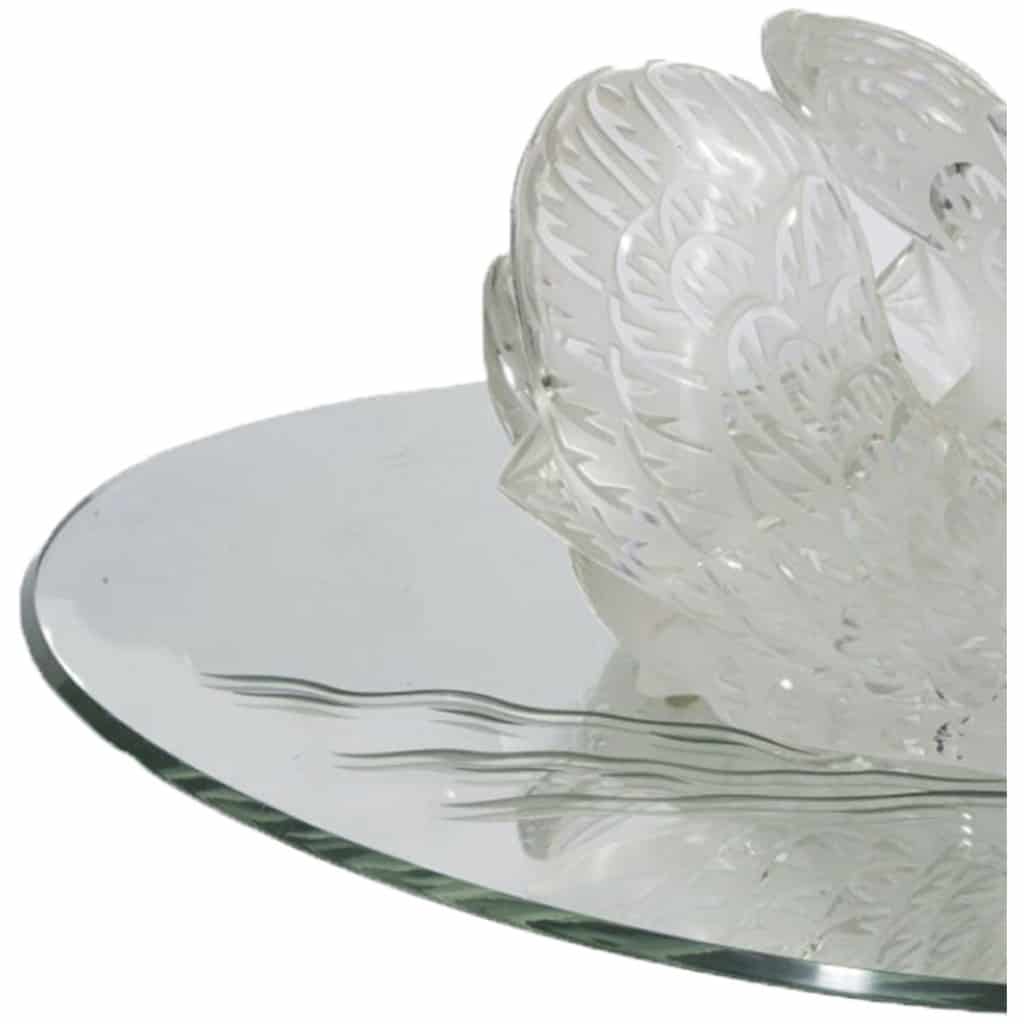 Cristal Lalique : Cygne « Tête baissée » en cristal incolore 5