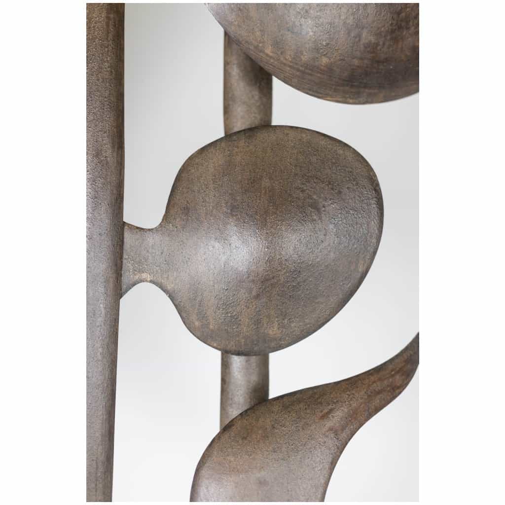 Sculpture intitulée « Lutine bombée » en métal corten, Travail contemporain 7