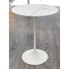 Eero SAARINEN (1910-1961), Edition Knoll : Guéridon rond en marbre aluminium et Rilsan blanc 15