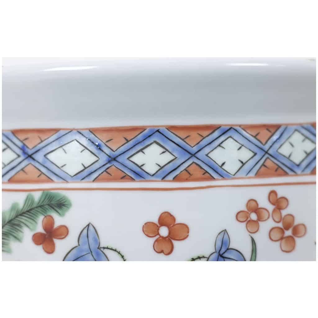 Paire de jardinières en porcelaine Canton, circa 1950 7