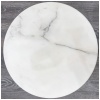 Eero SAARINEN (1910-1961), Edition Knoll : Guéridon rond en marbre aluminium et Rilsan blanc 16