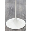 Eero SAARINEN (1910-1961), Edition Knoll : Guéridon rond en marbre aluminium et Rilsan blanc 17