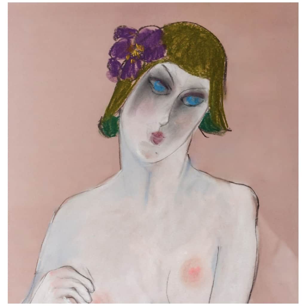 Anna Sylverberg, oil pastel, series of nudes, monogram AS, 1962. 5