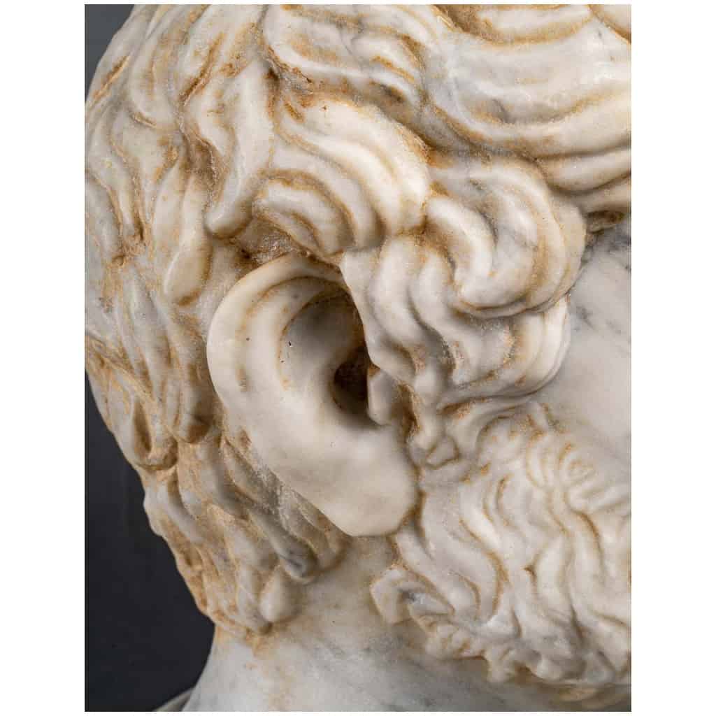 Marble Bust Of A Roman Dignitary. 19th Century. 6