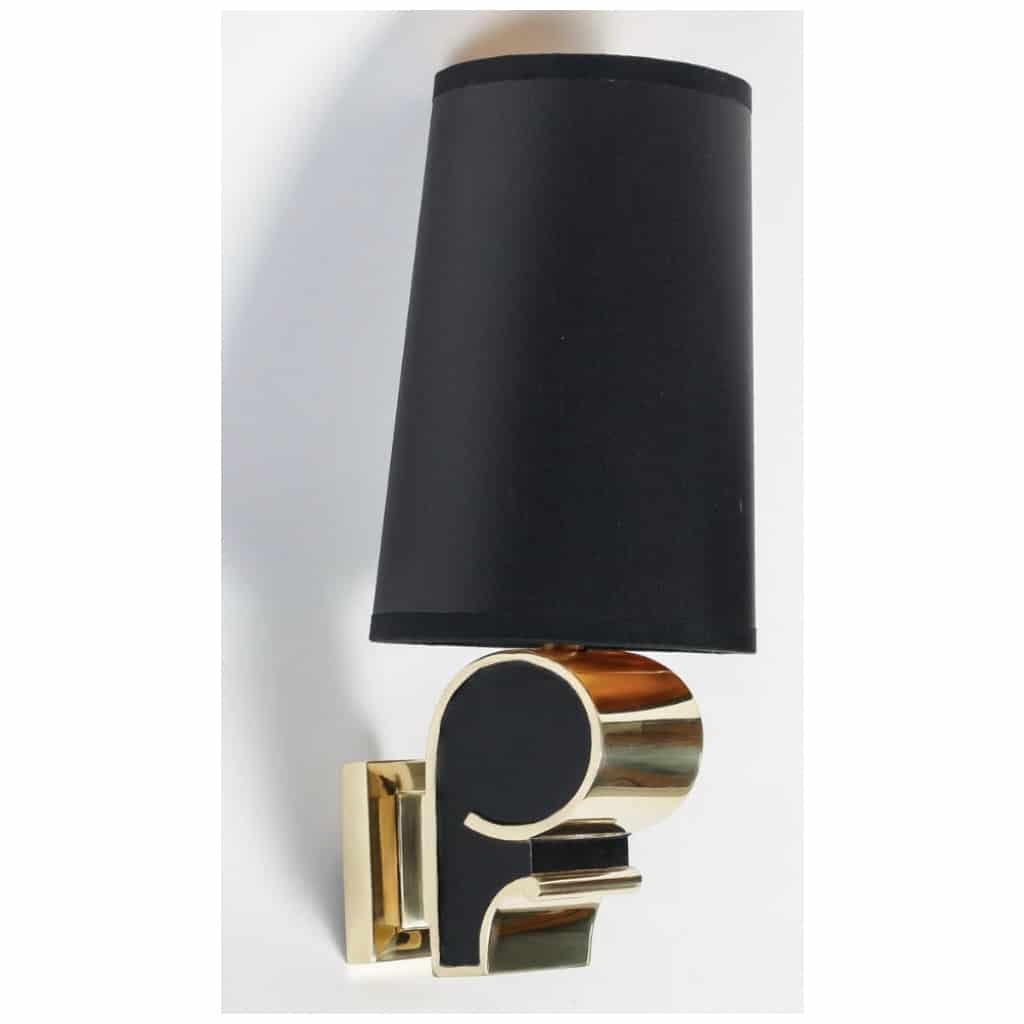 1960 Pair of Maison Petitot bronze sconces 4