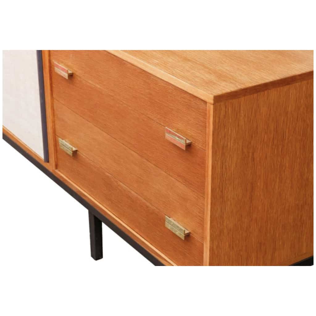 1960 Grande Enfilade en chêne à 3 éléments par Georges Frydman 5