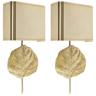 1970 Pair of “Clea” model sconces by Chrystiane Charles from Maison Charles