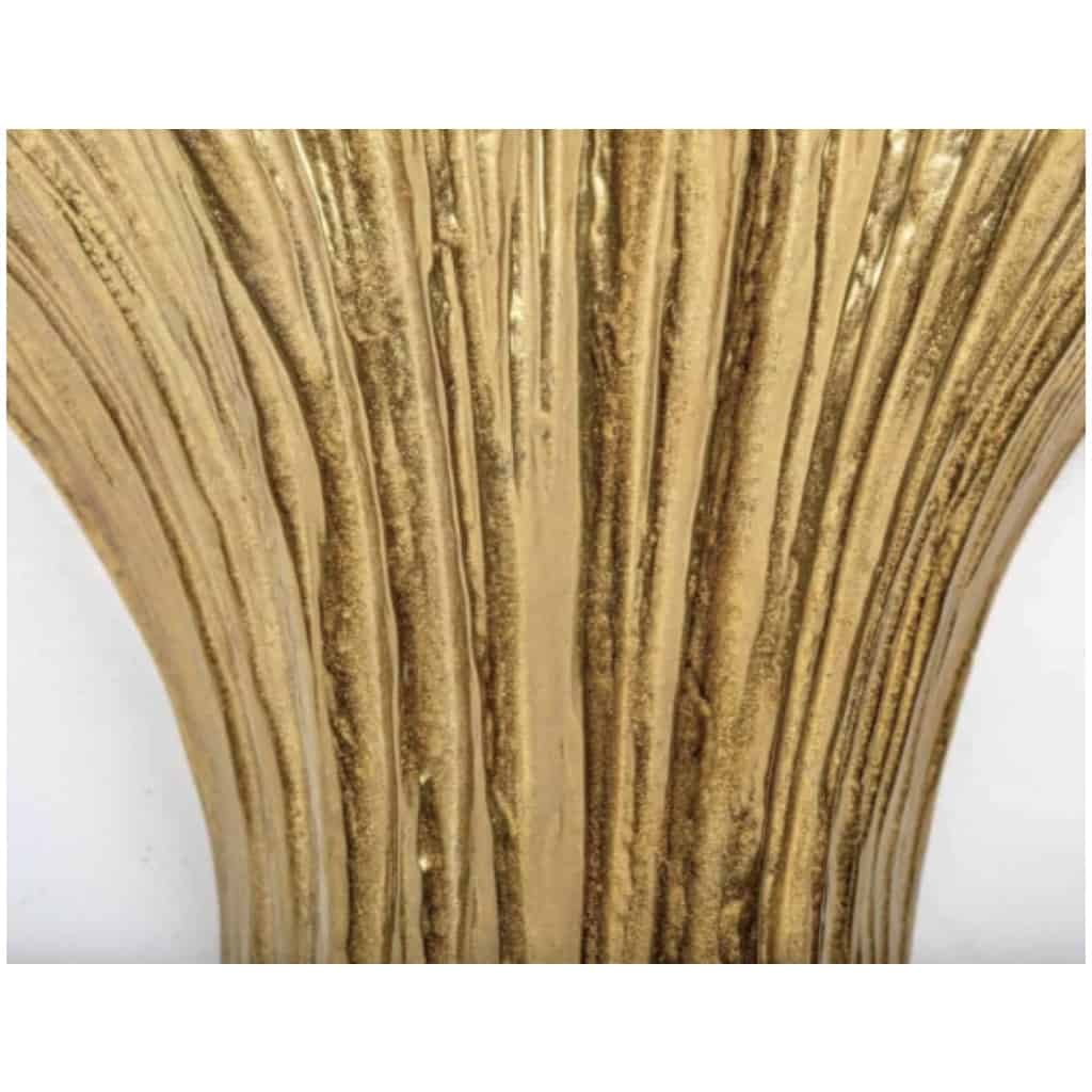 1970 Paire d’Appliques en Bronze doré Modèle Cascade Maison Charles 7