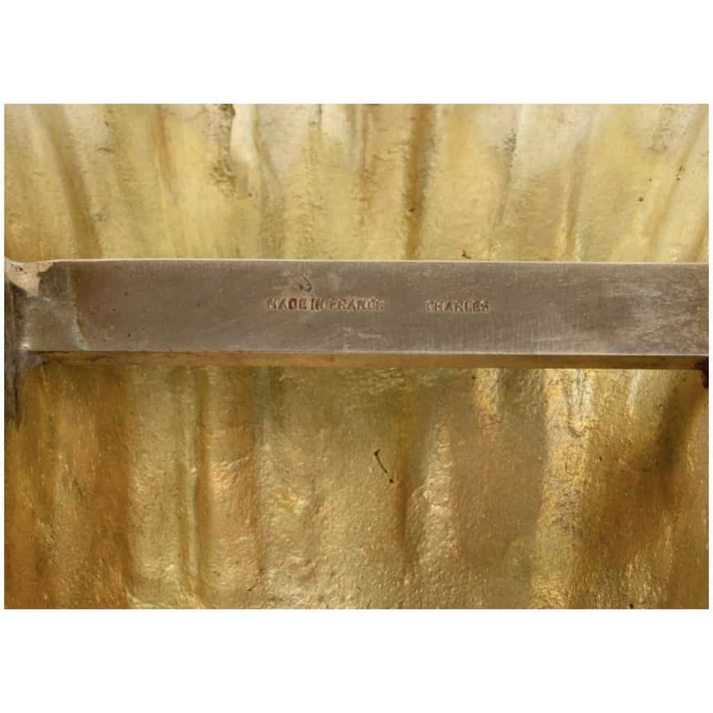 1970 Paire d’Appliques en Bronze doré Modèle Cascade Maison Charles 5