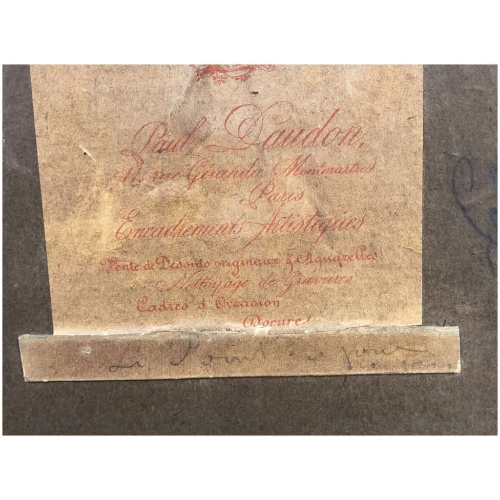 GALIEN LALOUE Eugène Peinture Française 20è siècle Paris le Pavillon Français à l’Exposition Universelle de 1900 Gouache Signée ​​​​​​​Certificat 4