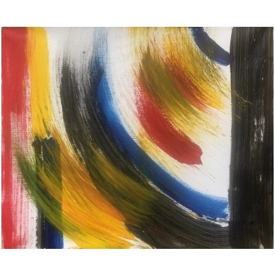 Composition abstraite Huile sur toile signée