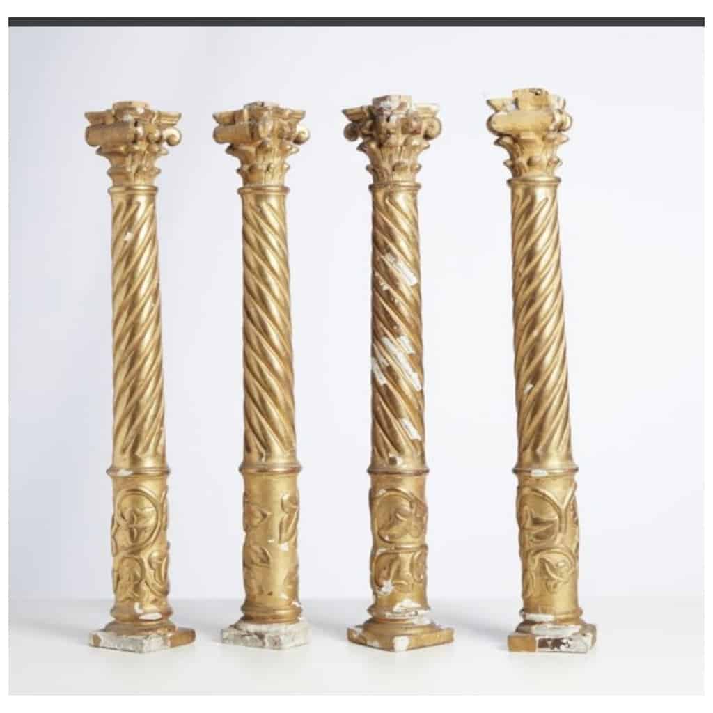 Suite of four Louis XIV style columns 3