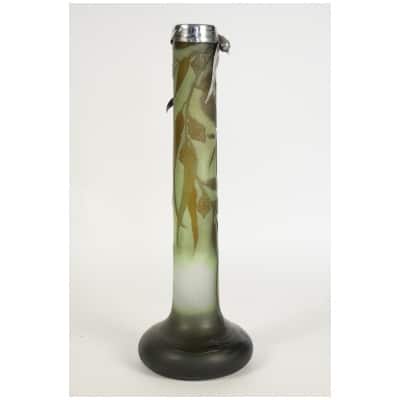 Vase signed Emile Gallé (1846-1904).