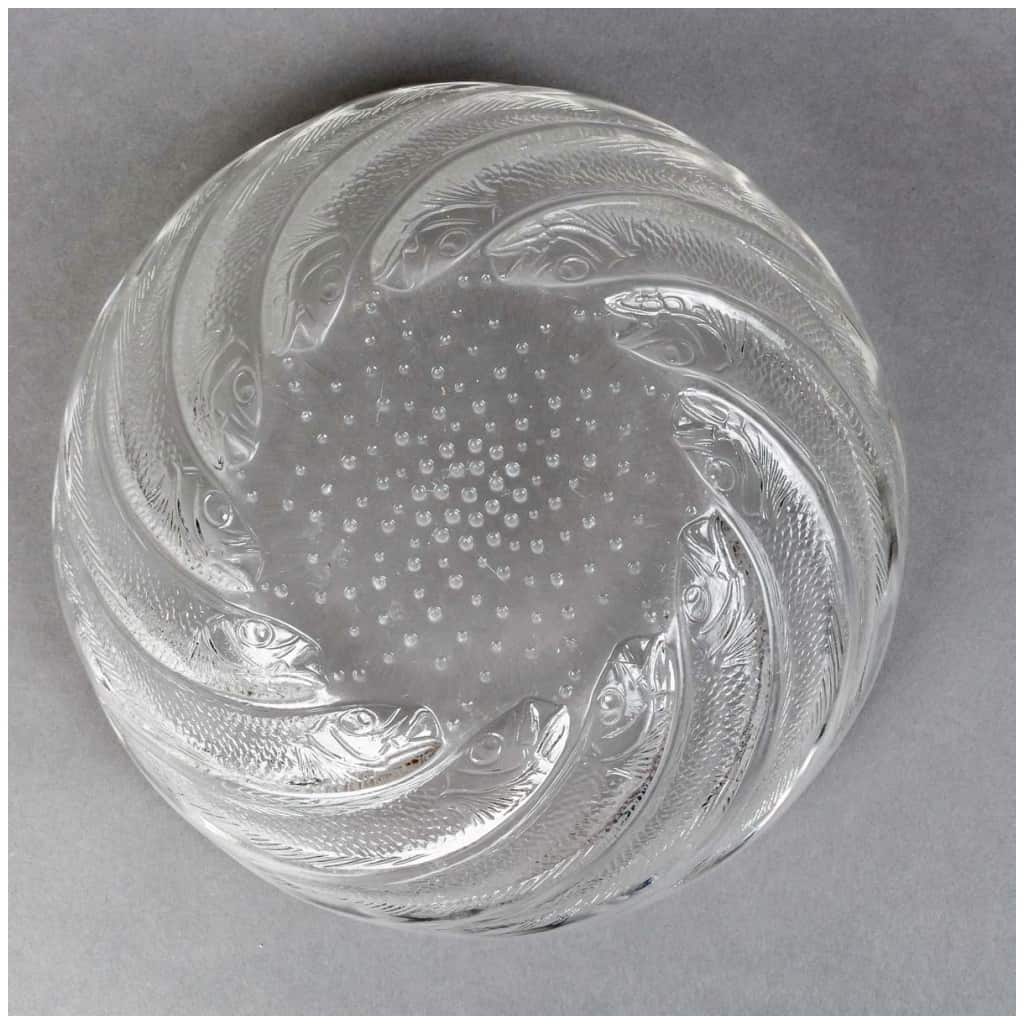 1921 René Lalique – Coupe Poissons Verre Blanc 6