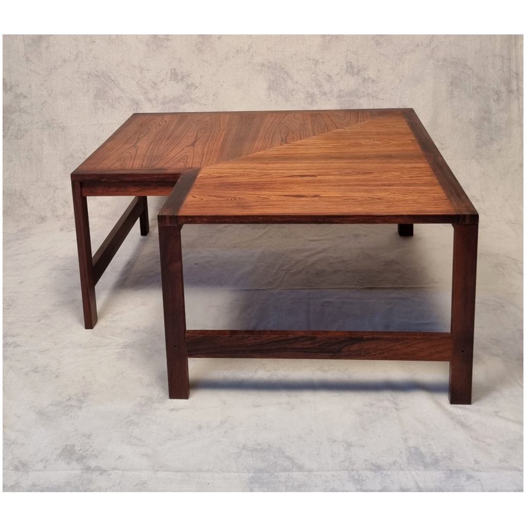 Corner Coffee Table – Ole Knudsen & Torben Lind for France & Son – Rosewood – Ca 1960 5