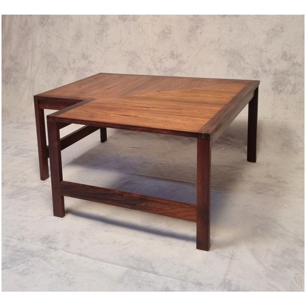 Corner Coffee Table – Ole Knudsen & Torben Lind for France & Son – Rosewood – Ca 1960 3
