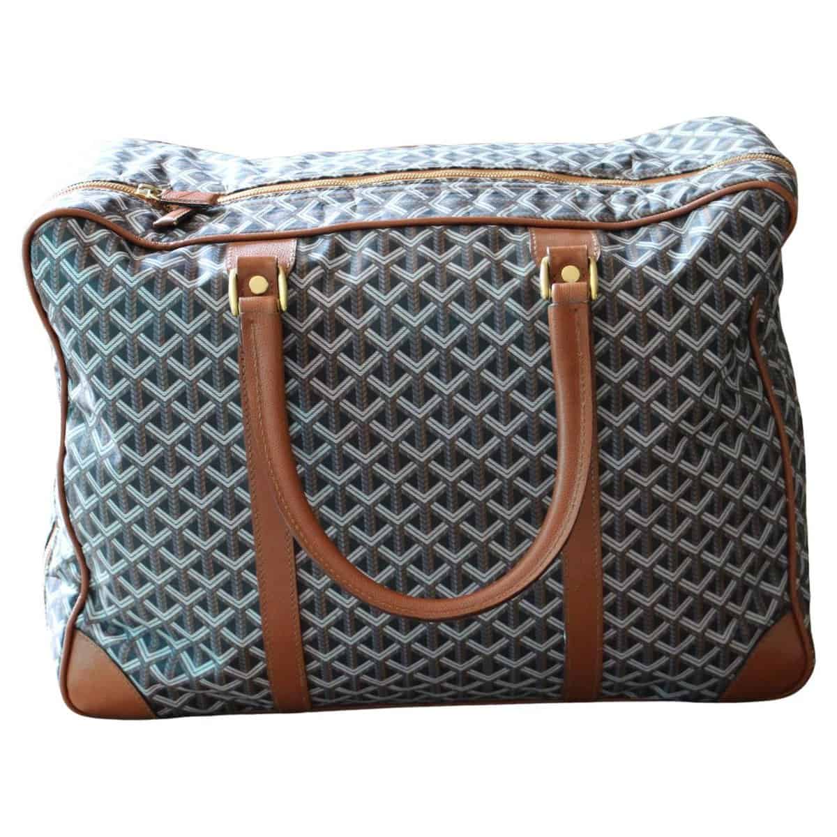 Goyard travel bag size 50cm black brown