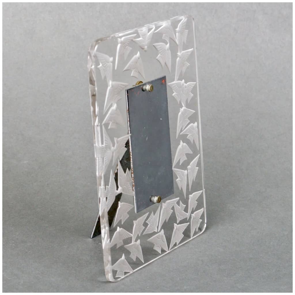 1926 René Lalique – Swallows Frame White Glass 5