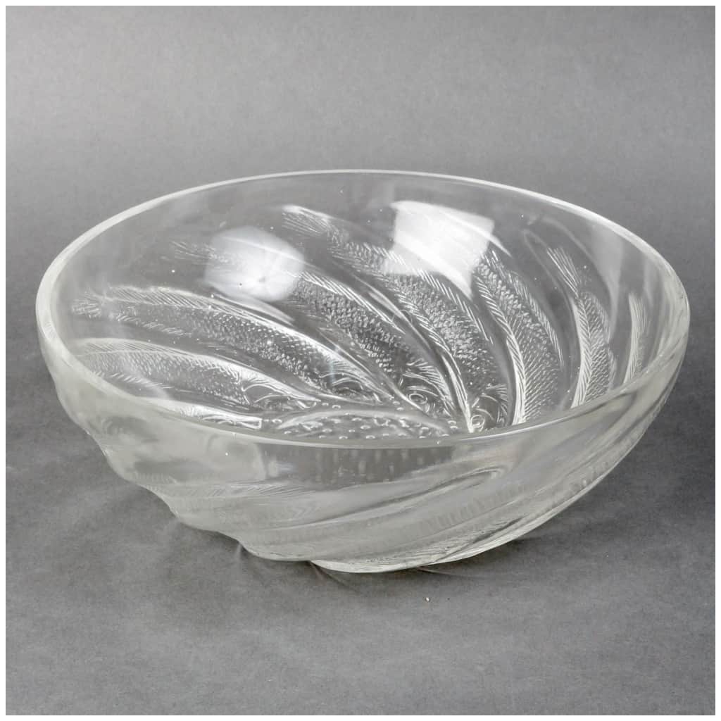 1921 René Lalique – Coupe Poissons Verre Blanc 3