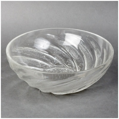 1921 René Lalique – Coupe Poissons Verre Blanc