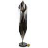 Lampe en métal poli et brossé, années 1970 9