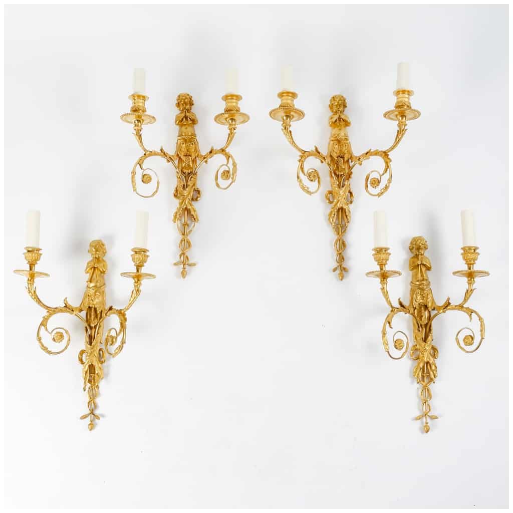 Suite of four Louis style sconces XVI. 4