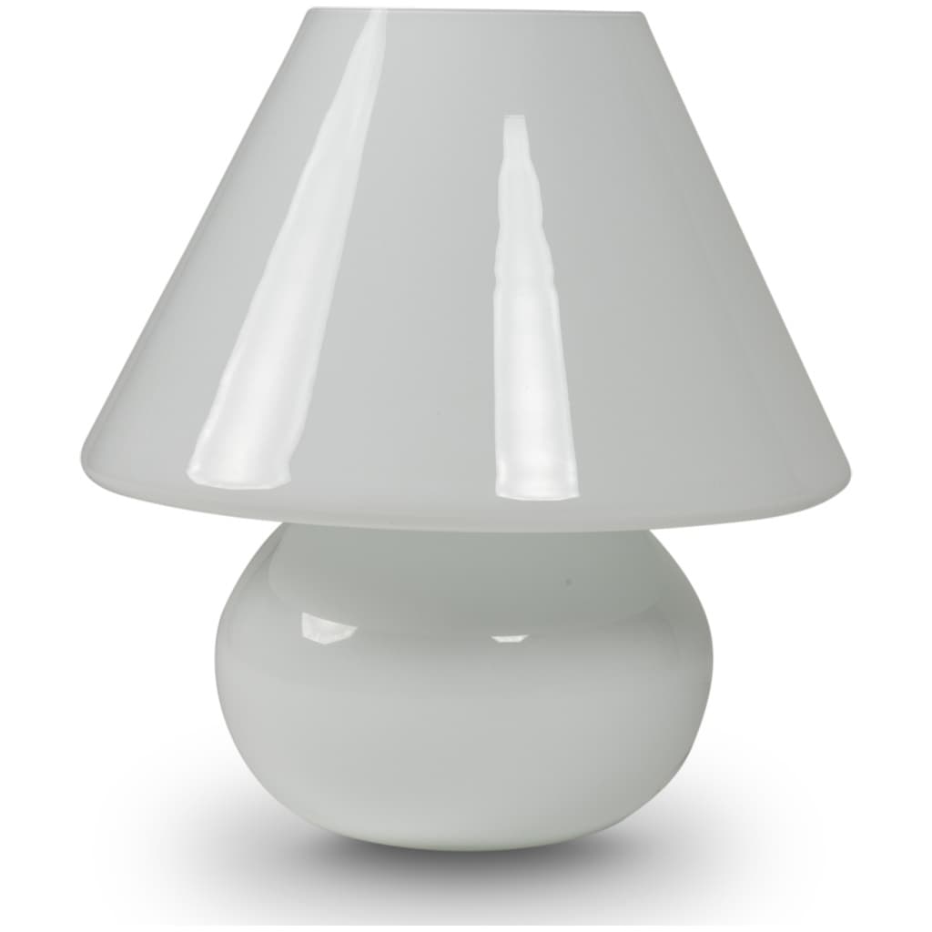 Paire de lampes en opaline blanche, années 1990 6