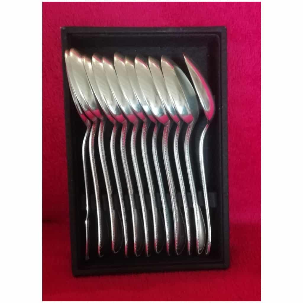 CUTLERY in silver metal signed CHRISTOFLE: 33 pieces (price of the set) 5