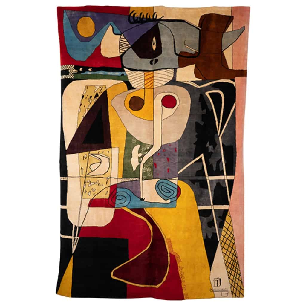 D’après Le Corbusier, Tapis, ou tapisserie « Taureau II ». Travail contemporain. 3