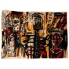 According to Jean-Michel Basquiat. Carpet, or “Notary” tapestry. Contemporary work. 8