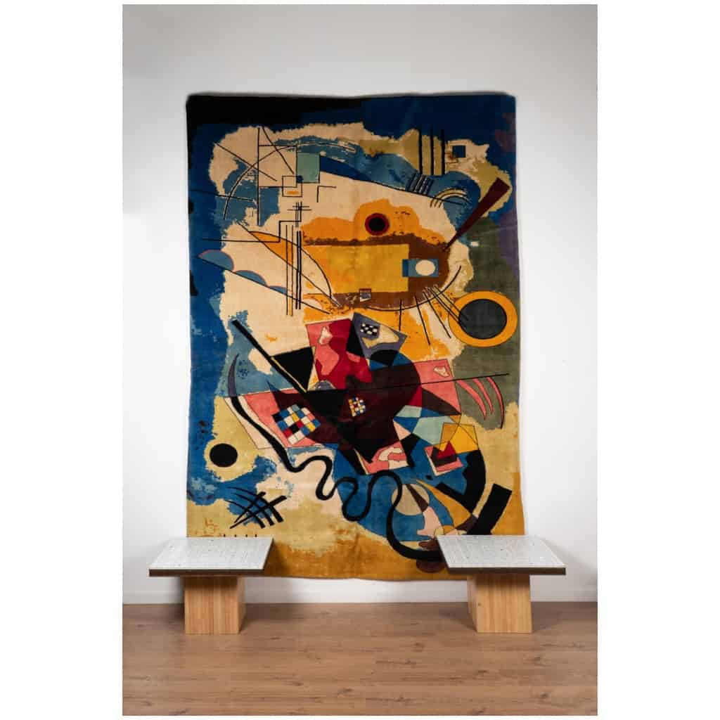 Rug, or tapestry, inspired by Kandinsky. Contemporary work 3