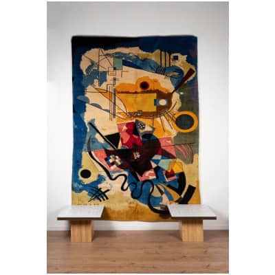 Rug, or tapestry, inspired by Kandinsky. Contemporary work