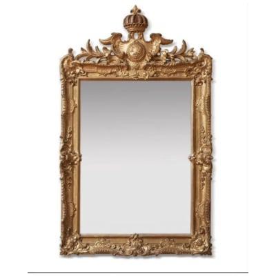 Mirror frame with the Arms of France