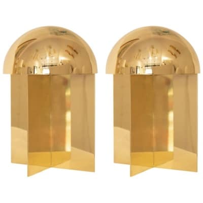 Pair of OTTO lamps in brass, ITEM edition, Paris