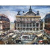 GENIN Lucien Ecole Française Paris Animation place de l’Opéra Huile sur toile signée Certificat d’authenticité 25