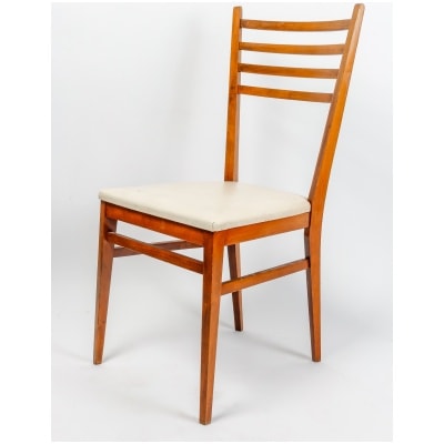 Set of six dining room chairs, Italy, 1950s-60s