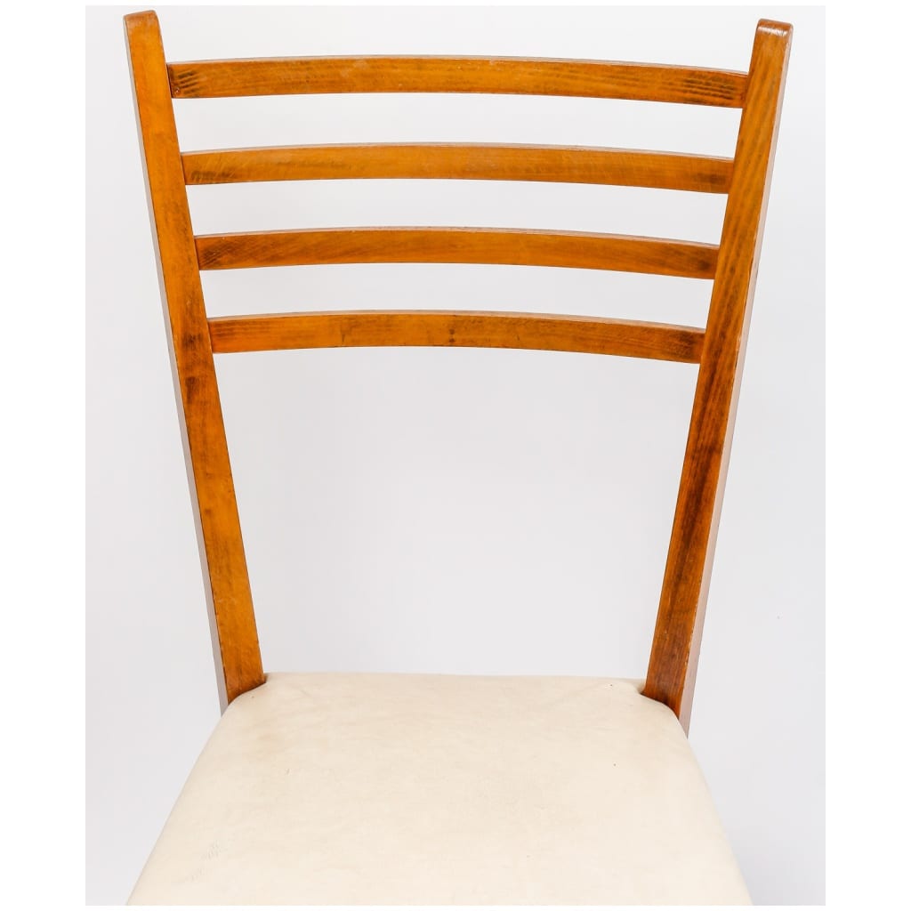 Suite de six chaises de salle à manger, Italie, années 1950-60 4