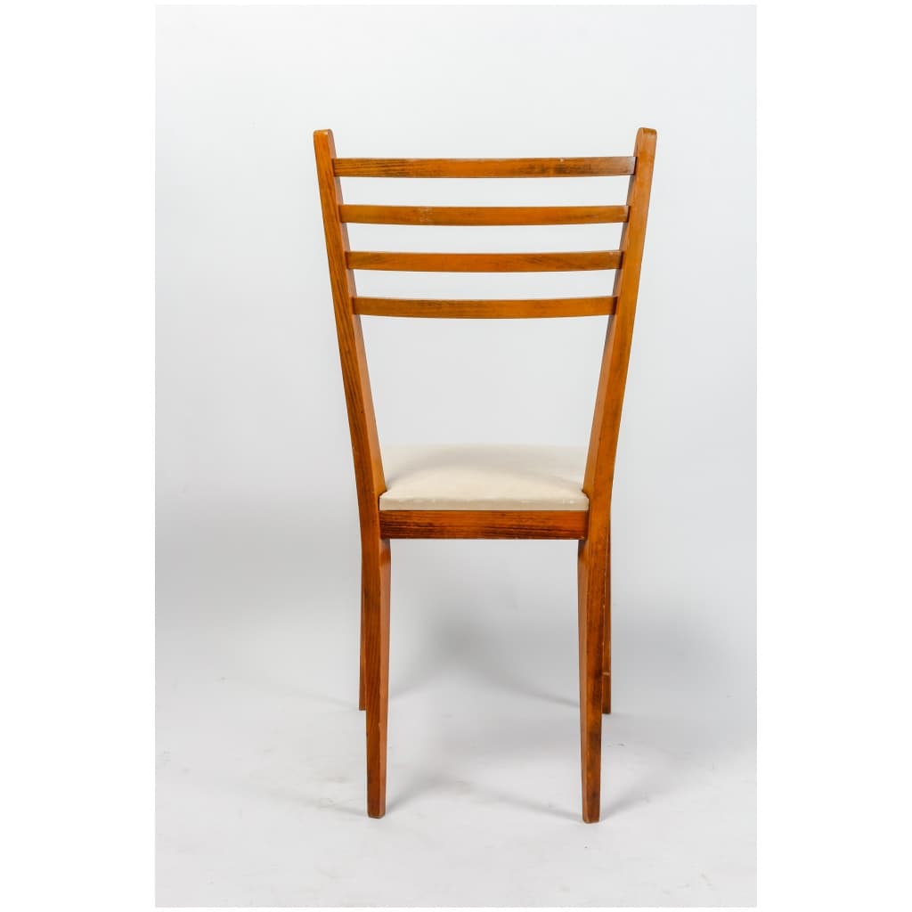 Suite de six chaises de salle à manger, Italie, années 1950-60 5