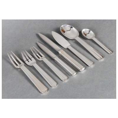 Jean E. Puiforcat – “Chantaco” cutlery 105 pieces
