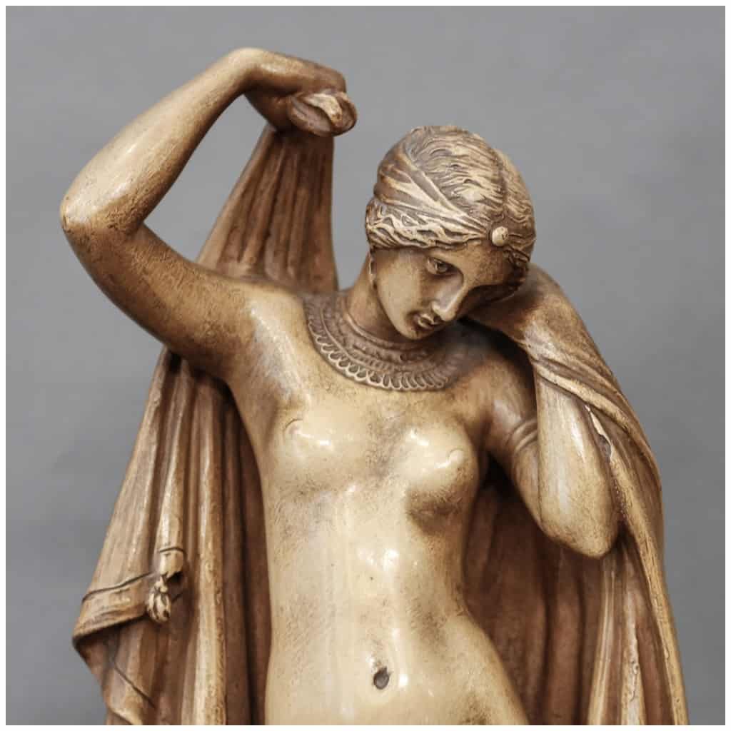 Sculpture – Phryné Remettant Ses Voiles , James Pradier (1790-1852) – Terre cuite 5