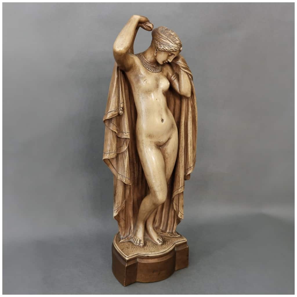 Sculpture – Phryné Remettant Ses Voiles , James Pradier (1790-1852) – Terre cuite 4