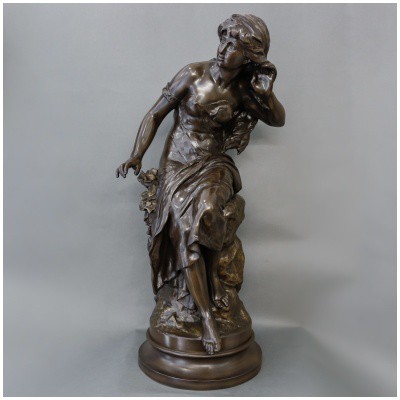 Sculpture – « La Vague » , Mathurin Moreau (1822-1912) – Bronze