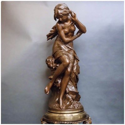 Sculpture – The Wave, Mathurin Moreau (1822-1912) – Bronze