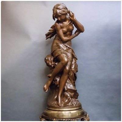 Sculpture – La Vague , Mathurin Moreau (1822-1912) – Bronze