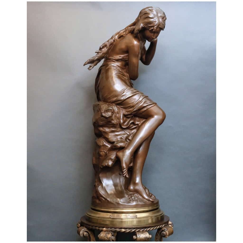 Sculpture – La Vague , Mathurin Moreau (1822-1912) – Bronze 4